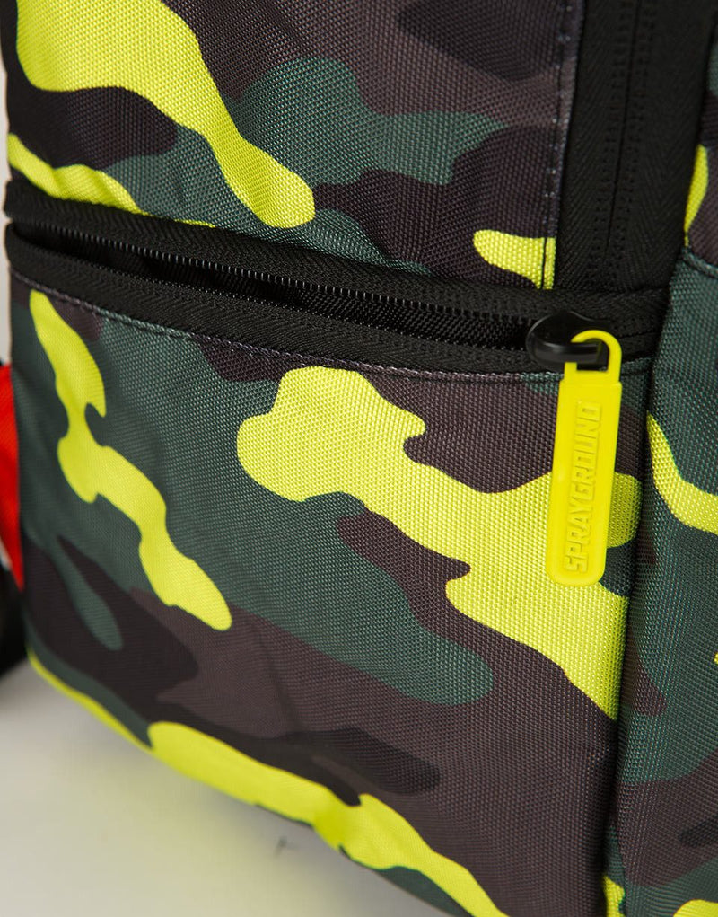 Sprayground Neon Camo Pockets Backpack | Green 9100B923Nsz
