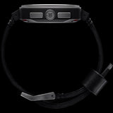 Minus-8 Square Black/Bright Chronograph Watch | Leather