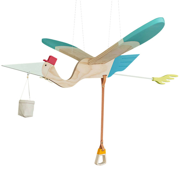 Eguchi Toys Kid's Mobile Stork | Large