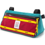 Topo Designs Velcro Waterproof Bike Bag | Turquoise/Red