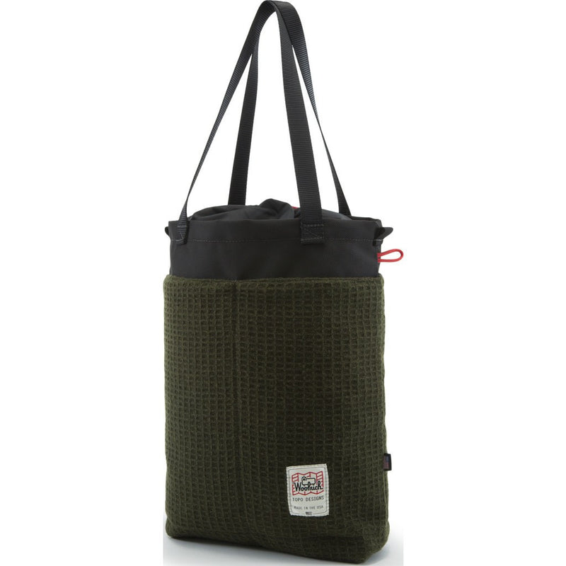 Topo Designs x Woolrich Cinch Tote Bag | Olive Waffle