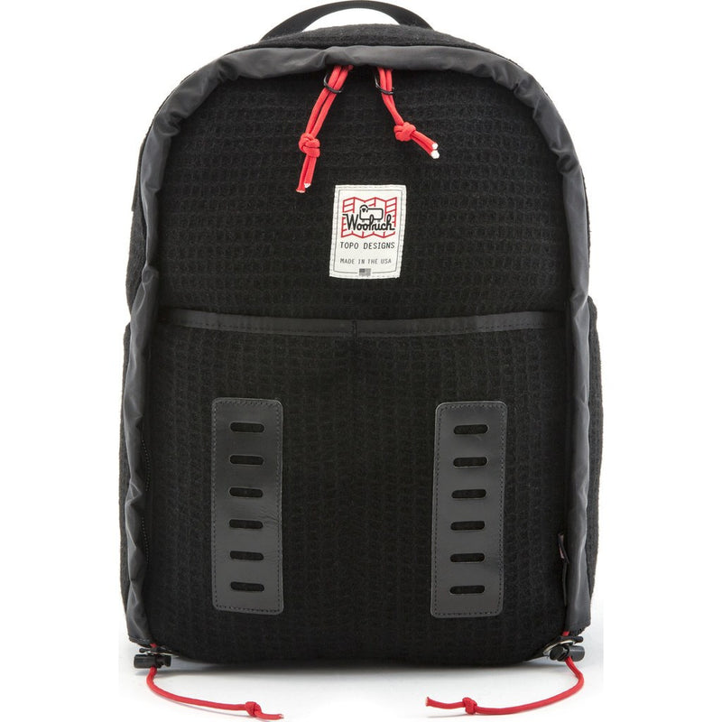 Topo Designs x Woolrich Span Daypack Backpack | Black Waffle