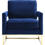 TOV Furniture Avery Velvet Chair | Navy TOV-A91