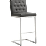 TOV Furniture Helsinki Grey Stainless Steel Barstool (Set of 2) | Grey- TOV-K3644