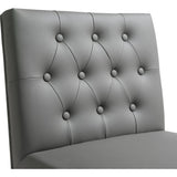 TOV Furniture Helsinki Grey Stainless Steel Barstool (Set of 2) | Grey- TOV-K3644