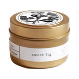 Brooklyn Candle Studio Gold Travel Candle | Sweet Fig TR004
