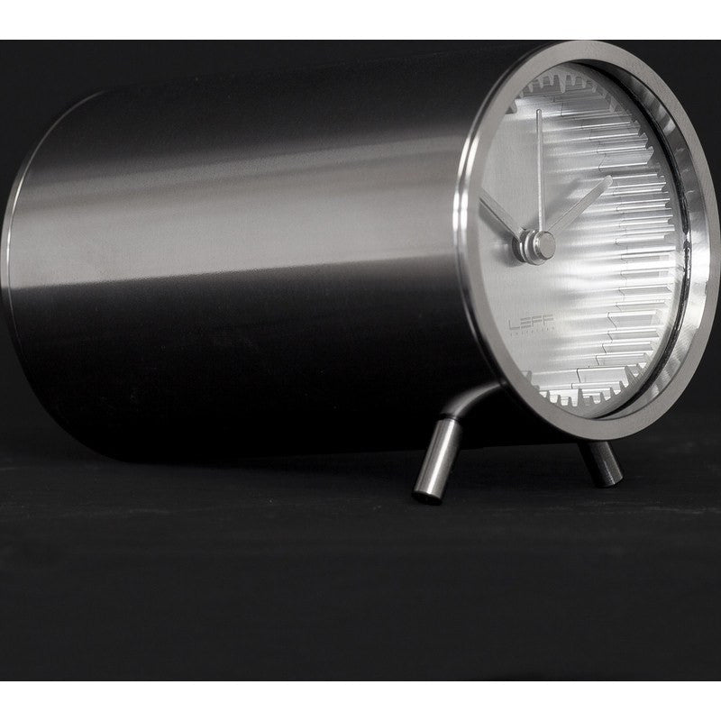 LEFF Amsterdam Tube Desk Clock | Steel