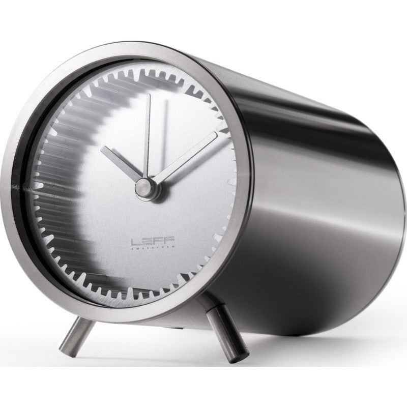 LEFF Amsterdam Tube Desk Clock | Steel