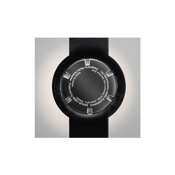 Issey Miyake Twelve White Watch | Black/Leather SILAP008