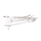 Michiko Shimada Large Twig Spoons Bundle Set of 4 | White
