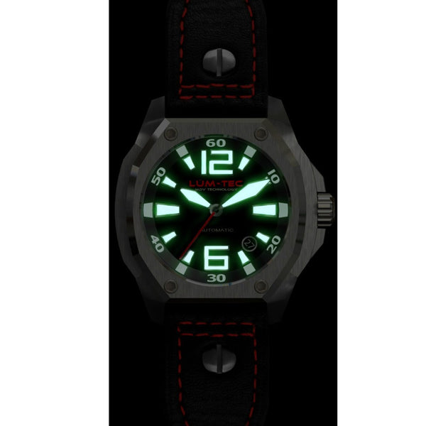 Lum-Tec V1 Red Limited Edition Watch | Leather Strap