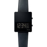VOID V01 Matte Black LCD Watch | Black Leather