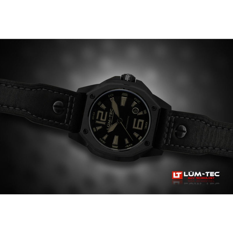 Lum-Tec V3 Phantom Watch | Leather Strap