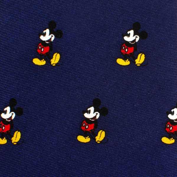 Cufflinks Disney Classic Mickey Mouse Boys' Zipper Tie | Navy Blue DN-MCLS-BL-KT