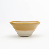 WRF Lab Stone Small V Bowl / Mustard