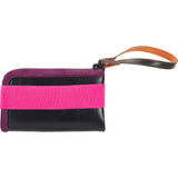 Cote et Ciel Medium Leather Wallet | Black/Pink/Orchid 28084