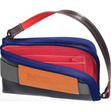 Cote et Ciel Medium Leather Wallet | Black/Taupe/Indigo