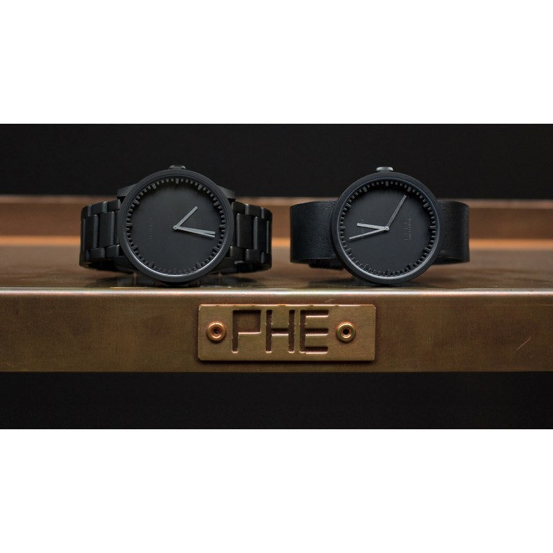LEFF amsterdam S42 Tube Watch | Black Plated Stainless Steel