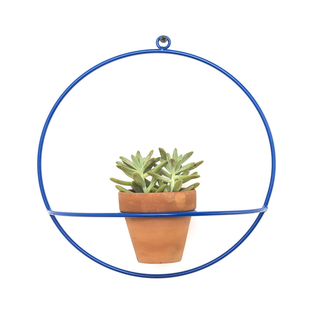 circle wall hanging planter NewMade LA Circle Wall Planter Blue – Sportique