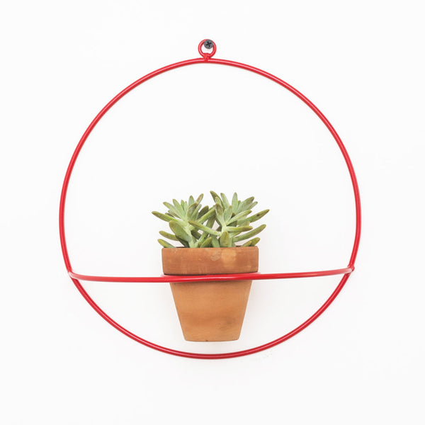 NewMade LA Circle Wall Planter | Red- PLX01