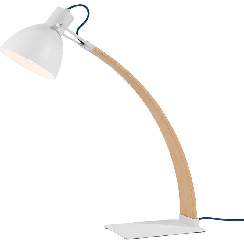 Seed Design Laito Wood Table Lamp | White SQ-893DWR-WH