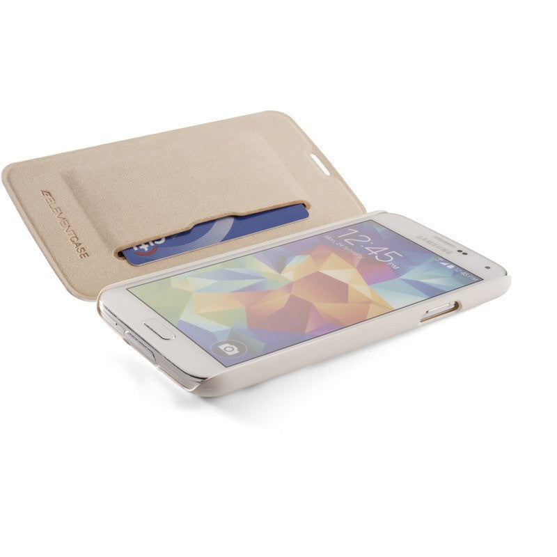 ElementCase Soft-Tec Wallet Samsung Galaxy S5 Case White/Gold