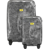 Crash Baggage Set of 3 Surface Trolley Suitcases | White fur CB120-30