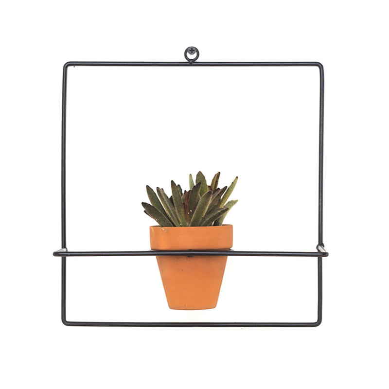 NewMade LA Square Wall Planter | Black- PLX03