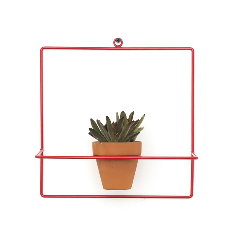 NewMade LA Square Wall Planter | Red- PLX03