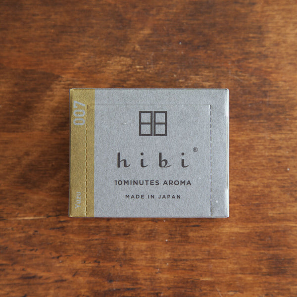 Hibi Box of 30 Incense Matches | Yuzu