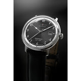 Zeppelin Hindenburg Watch | Black & Black Leather 7046-2