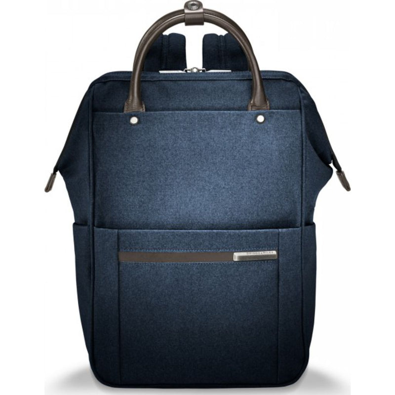 Briggs & Riley Framed Wide-mouth Backpack | Navy