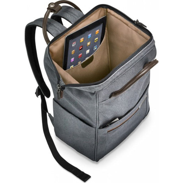 Briggs & Riley Framed Wide-mouth Backpack | Grey