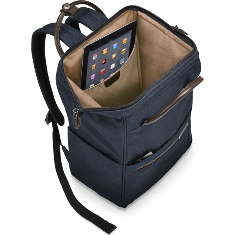 Briggs & Riley Framed Wide-mouth Backpack | Navy
