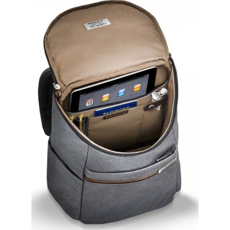 Briggs & Riley Small Wide-mouth Backpack | Grey